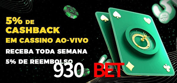 Promoções do cassino ao Vivo 930 bet